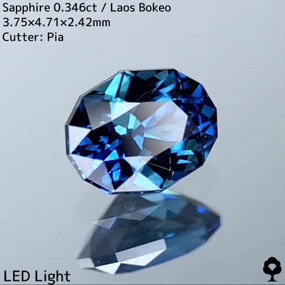 お客さま専用【希少産地ラオス・ボッケオ産現地仕入れ】サファイア0.346ct★美しきブルーのロットトップクオリティの逸品