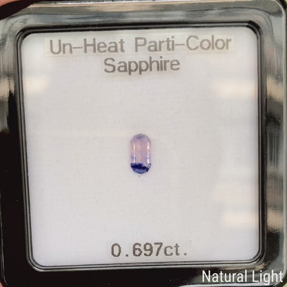 Un-Heat Parti-Color Sapphire 0.697ct / Vietnam