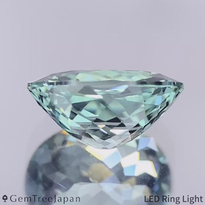 "Steel Ice Mint" Kanchanaburi Sapphire 2.176ct / Thailand