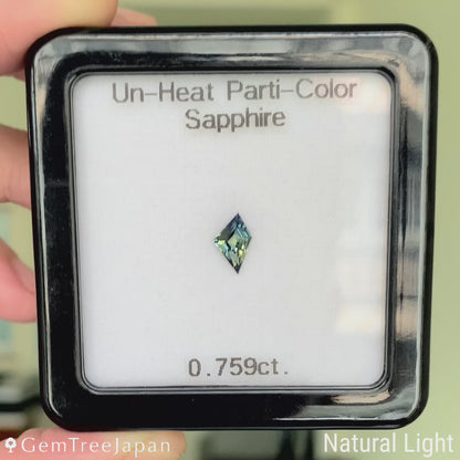 Un-Heat Parti-Color Sapphire 0.759ct / Madagascar