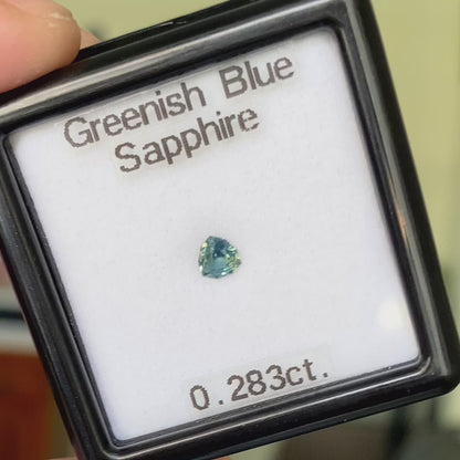 Greenish Blue Sapphire 0.283ct / Nigeria