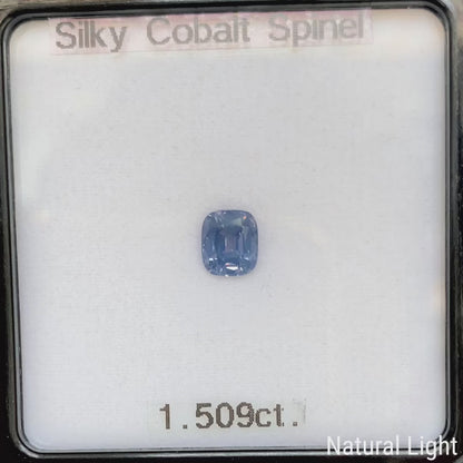 Silky Cobalt Spinel 1.509ct (Iron Cobalt) / Tanzania