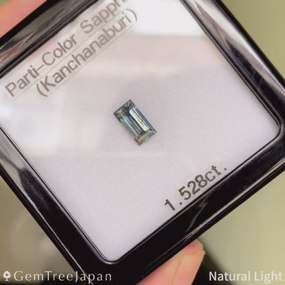 Parti-Color Sapphire 1.528ct / Thailand (Kanchanaburi)
