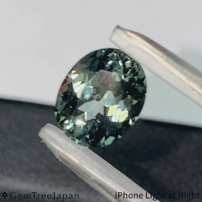 "Steel Ice Mint" Kanchanaburi Sapphire 2.176ct / Thailand
