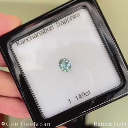 Bluish Green Sapphire 1.149ct / Kanchanaburi (Thailand)