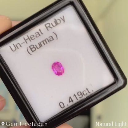 Un-Heat Ruby 0.419ct / Burma