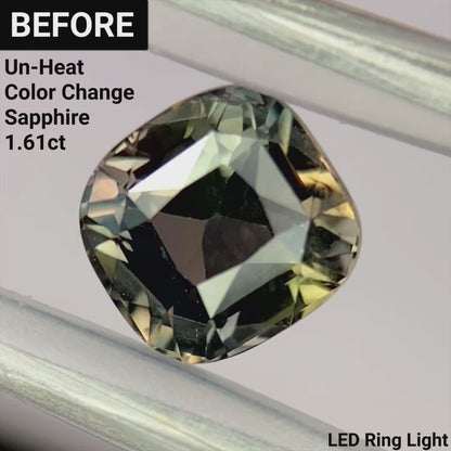 Un-Heat Color Change Sapphire 1.25ct / Tanzania