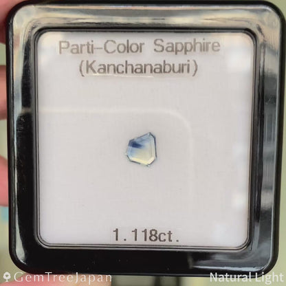 Parti-Color Sapphire 1.118ct / Kanchanaburi(Thailand)
