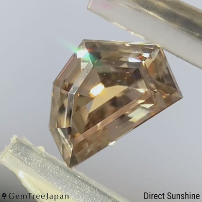 【Trial Price】Brownish White Zircon 1.13ct / Tanzania