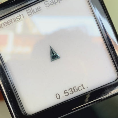 Teal Blue Sapphire 0.536ct / Nigeria