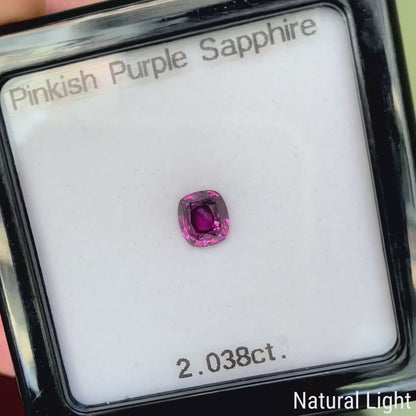 Pinkish Purple Sapphire 2.038ct / Madagascar