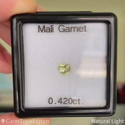 【Trial Price】Mali Garnet 0.420ct / Heart Shape