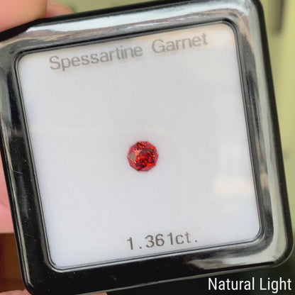 Spessartine Garnet 1.361ct / Nigeria