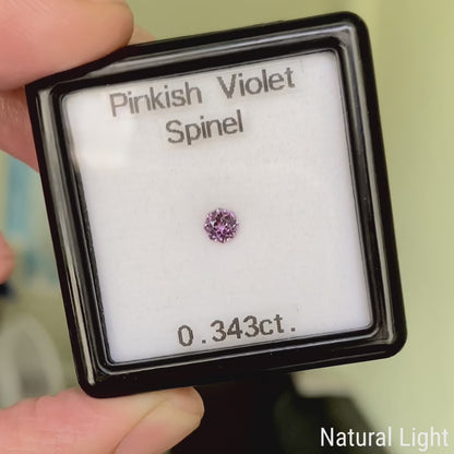 Pinkish Violet Spinel 0.343ct / Sri Lanka