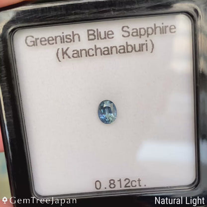 Greenish Blue Sapphire 0.812ct / Kanchanaburi
