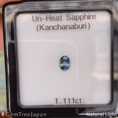 Un-Heat Sapphire 1.111ct / Thailand (Kanchanaburi)