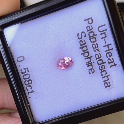 Un-Heat Padparadscha Sapphire 0.508ct / Tanzania