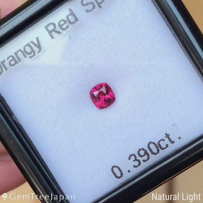 Orangy Red Spinel 0.390ct / Burma