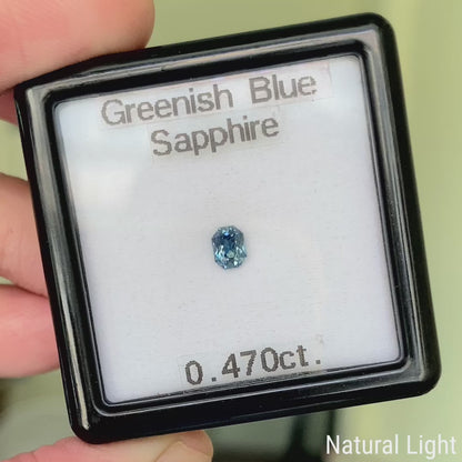 【lulu's Focus Gem】Greenish Blue Sapphire 0.470ct / Madagascar