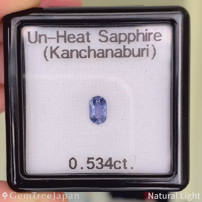 "Silky Violet" Un-Heat Sapphire 0.534ct / Thailand (Kanchanaburi)