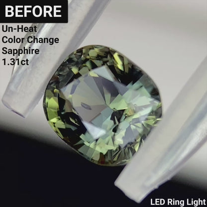 Un-Heat Color Change Sapphire 1.14ct / Tanzania