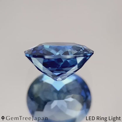 Greenish Light Blue Sapphire 0.621ct / Thailand(Kanchanaburi)