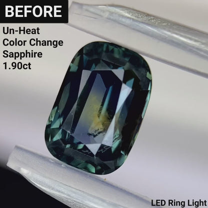 Un-Heat Color Change Sapphire 1.57ct / Tanzania