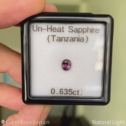 Un-Heat Sapphire 0.635ct / Tanzania