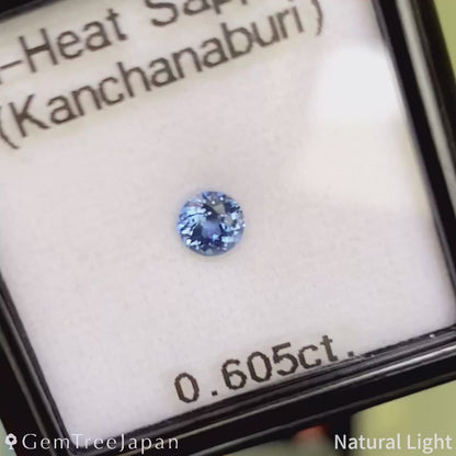 Un-Heat Sapphire 0.605ct / Thailand (Kanchanaburi)