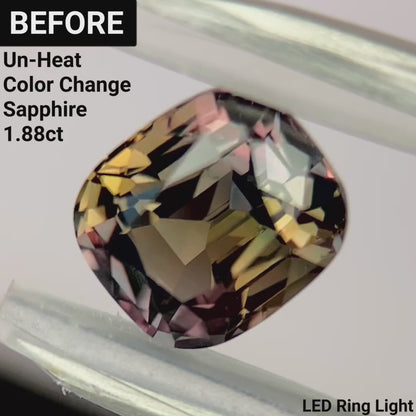 Un-Heat Color Change Sapphire 1.60ct / Tanzania