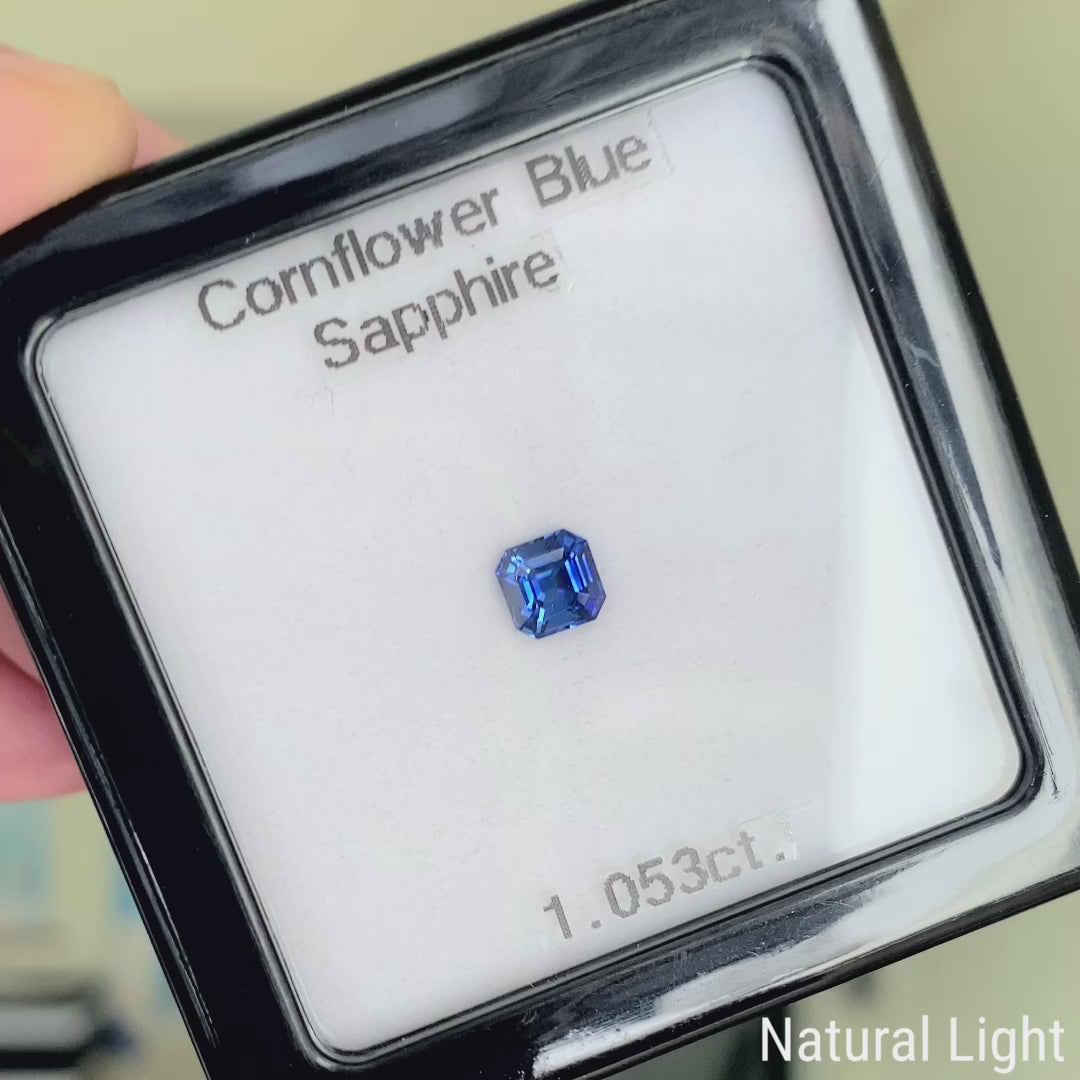 Cornflower Blue Sapphire 1.053ct / Burma – IRMO.JP