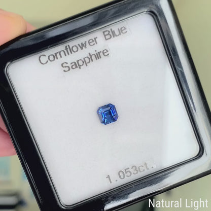 Cornflower Blue Sapphire 1.053ct / Burma