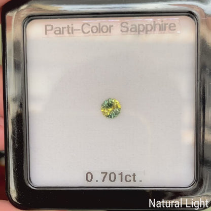 Parti-Color Sapphire 0.701ct / Madagascar