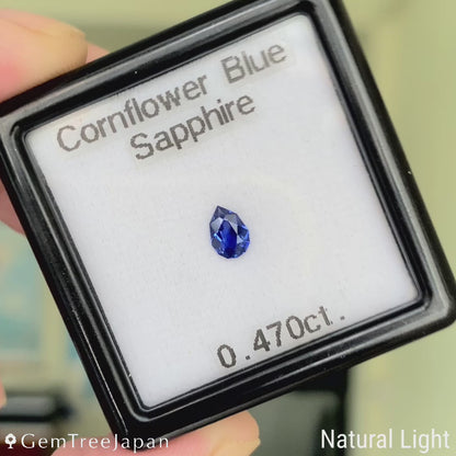 Cornflower Blue Sapphire 0.470ct / Burma