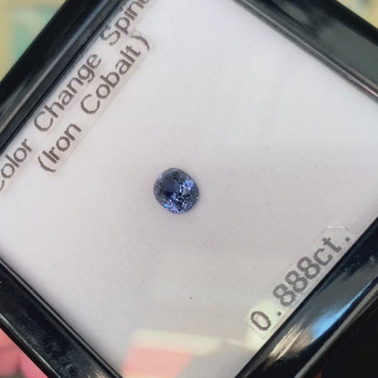 Color-Change Spinel 0.888ct (Iron &amp; Cobalt)