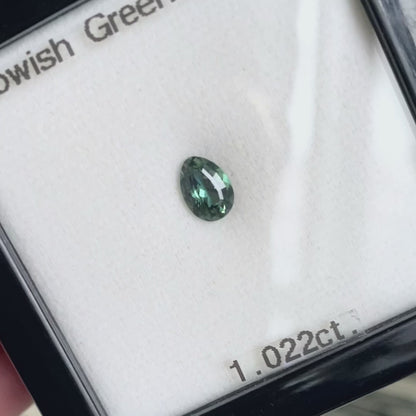 Yellowish Green Sapphire 1.022ct / Nigeria