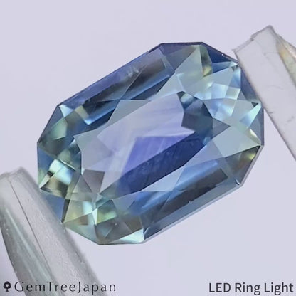 "Blue Mt. Fuji" Parti-Color Sapphire 1.115ct / Thailand(Kanchanaburi)