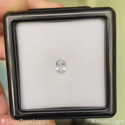 "Pale Ice Mint" Sapphire 0.38ct / Kanchanaburi (Thailand) 【Trial Price】