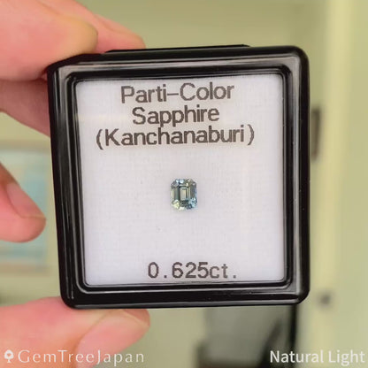 Parti-color Sapphire 0.625ct / Thailand (Kanchanaburi)