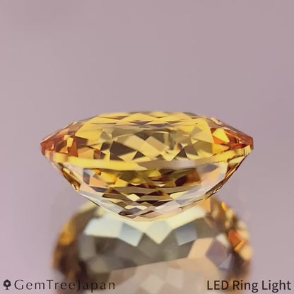 Un-Heat Orangy Yellow Sapphire 1.185ct / Thailand (Kanchanaburi)