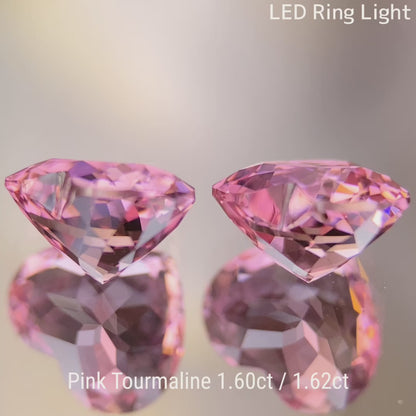 Pink Tourmaline 2pc 1.60ct / 1.62ct