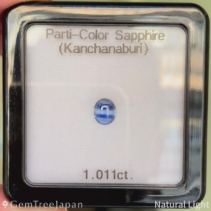 Parti-Color Sapphire 1.011ct / Kanchanaburi(Thailand)