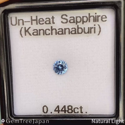 "Narika Cut" Un-Heat Sapphire 0.448ct / Thailand (Kanchanaburi)