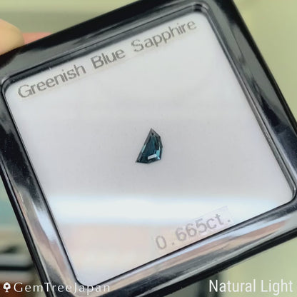 Greenish Blue Sapphire 0.665ct / Nigeria