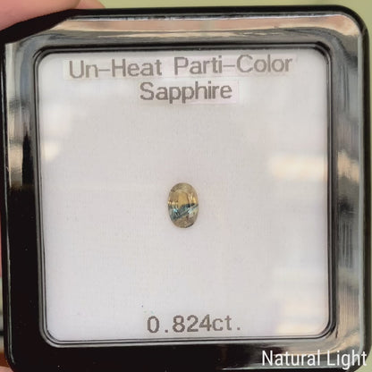 Un-Heat Parti-Color Sapphire 0.824ct / Vietnam