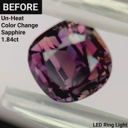Un-Heat Color Change Sapphire 1.47ct / Tanzania