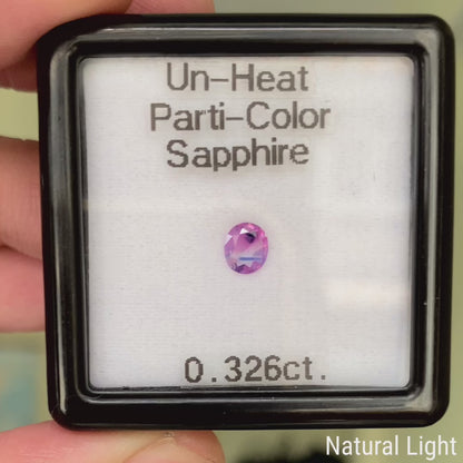 Un-Heat Parti-Color Sapphire 0.326ct / Vietnam