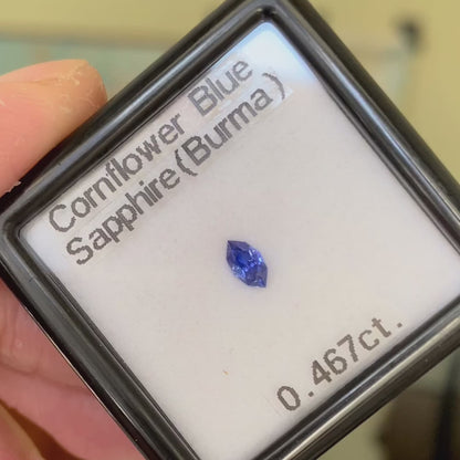 Cornflower Blue Sapphire 0.467ct / Burma