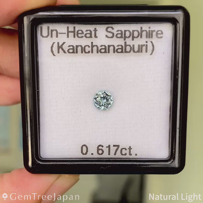 Un-Heat Sapphire 0.617ct / Thailand (Kanchanaburi)
