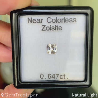 【Nori's Gem】Near Colorless Zoisite 0.647ct / Tanzania